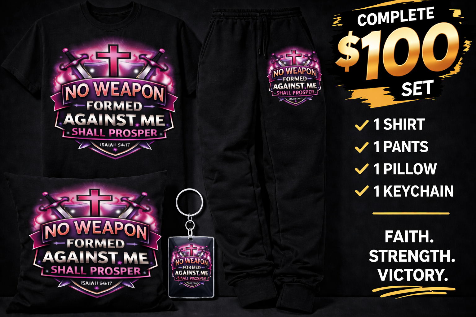 No Weapon Formed Faith Collection